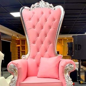 Brand new Pink Throne Chair
